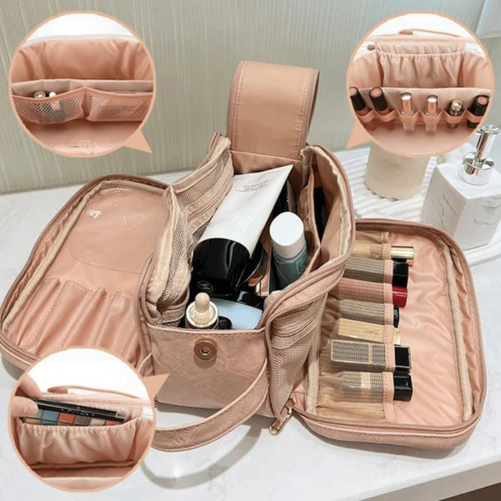 GlamPack™ | Large capacity travel cosmetic bag